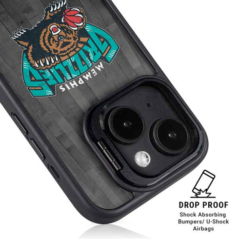 NBA Memphis Grizzlies Hardwood Classics iPhone 15 Kickstand Case